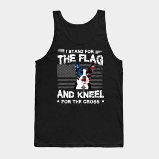 Boston Terriers Dog Stand For The Flag Kneel For Fallen Tank Top